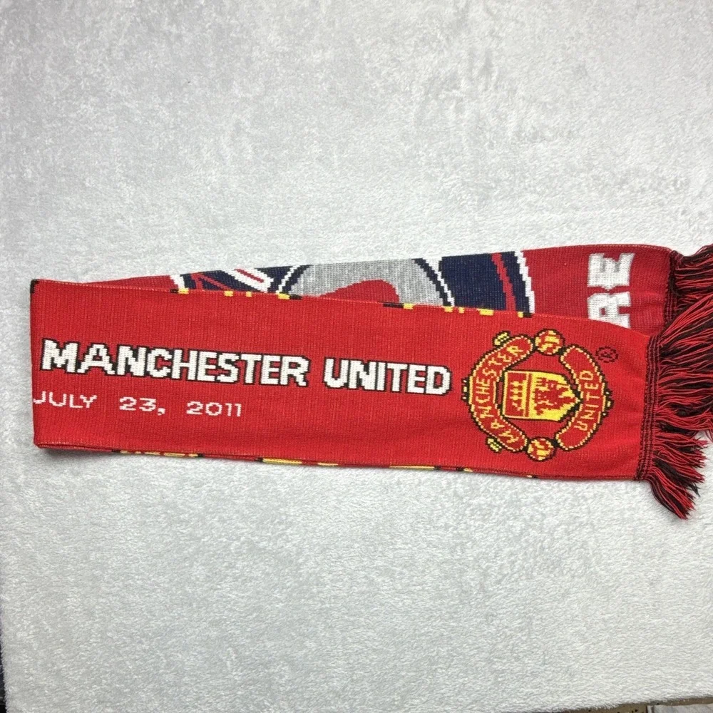 Ruffneck Scarves Chicago Fire vs Manchester United Soccer Scarf Red